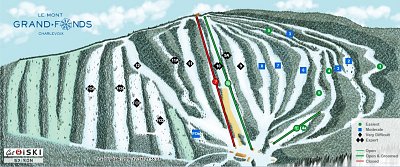 Горнолыжный курорт Mont Grand Fonds: схема склонов