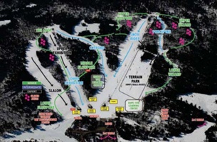 Горнолыжный курорт Mount Pakenham: схема склонов