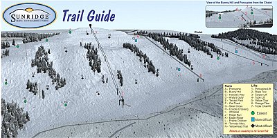Горнолыжный курорт Sunridge Ski Area: схема склонов