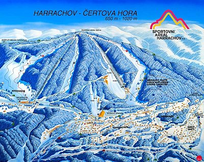 Горнолыжный курорт Harrachov - Certova Hora: схема склонов