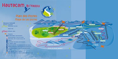 Горнолыжный курорт Hautacam: схема склонов