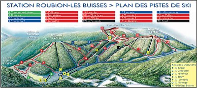 Горнолыжный курорт Roubion Les Buisses: схема склонов