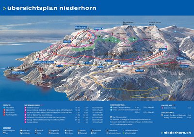Горнолыжный курорт Беатенберг: схема склонов
