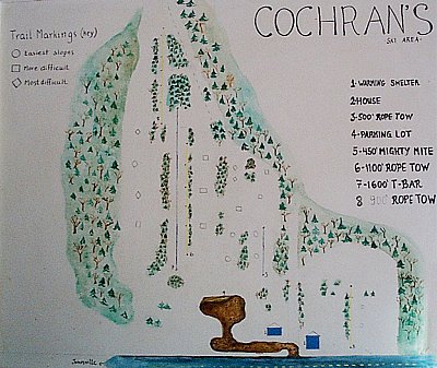 Горнолыжный курорт Cochran: схема склонов