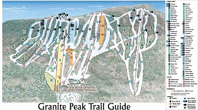 Горнолыжный курорт Granite Peak: схема склонов
