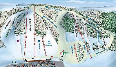 Горнолыжный курорт Perfect North: схема склонов