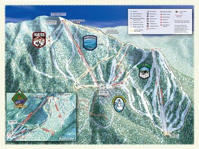 Горнолыжный курорт Sierra-at-Tahoe: схема склонов