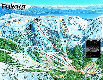 Eaglecrest: схема склонов