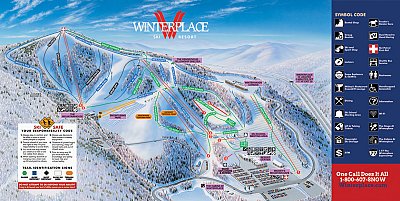 Winterplace: схема склонов