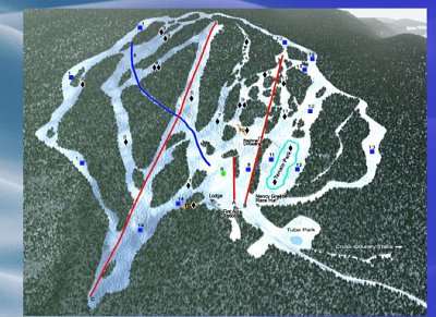 Harper Mountain: схема склонов