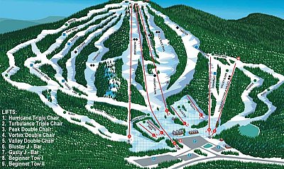 Pats Peak: схема склонов