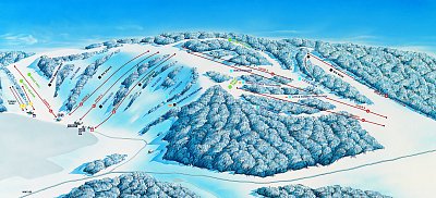 Mount Kato: схема склонов