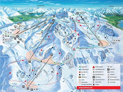 Cardrona: схема склонов