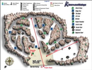 Kinosoo Ridge: схема склонов