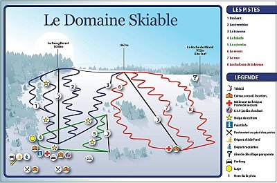 Le Brabant: схема склонов