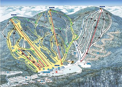 Stoneham: схема склонов