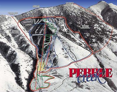 Pebble Creek: схема склонов