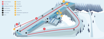 Snoras Snow Arena: схема склонов