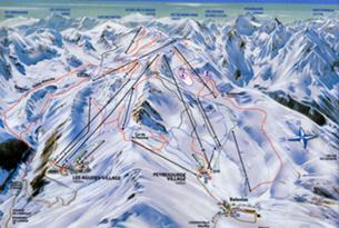 Peyragudes: схема склонов