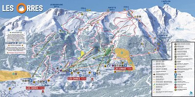 Les Orres: схема склонов