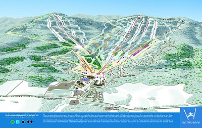 Windham Mountain: схема склонов