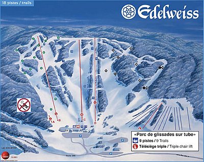 Edelweiss: схема склонов