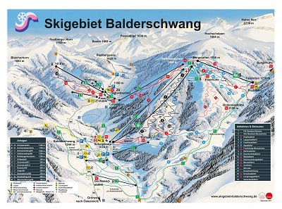 Balderschwang: схема склонов