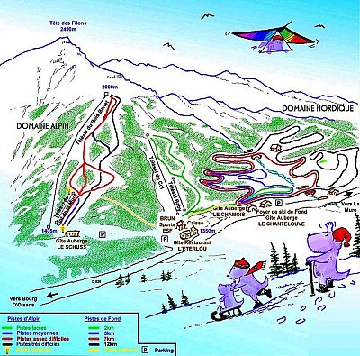 Col D`Ornon: схема склонов
