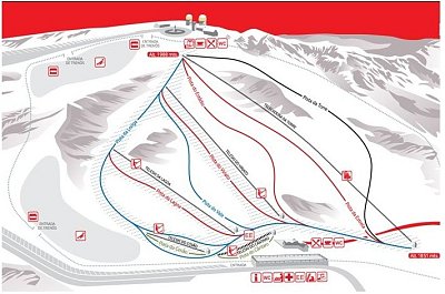 Estancia Vodafone: схема склонов