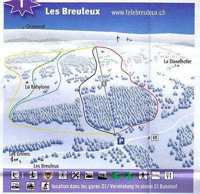 Les Breuleux: схема склонов