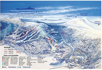 Borgafjäll: схема склонов