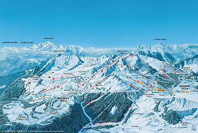 Praz De Lys Sommand: схема склонов