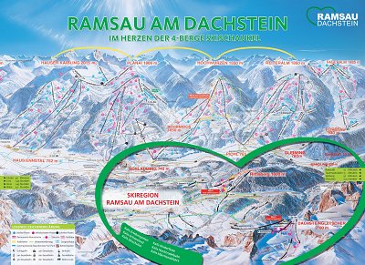 Рамзау-ам-Дахштайн: схема склонов