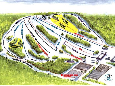 Powder Ridge: схема склонов