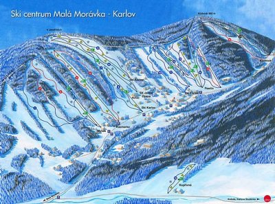 Mala Moravka - Karlov: схема склонов