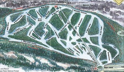 White Pine: схема склонов