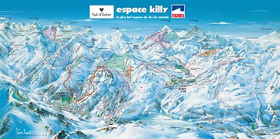 Горнолыжный курорт Тинь (Tignes): схема склонов