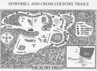 Hickory Hills: схема склонов