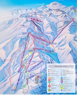 Valle Nevado: схема склонов