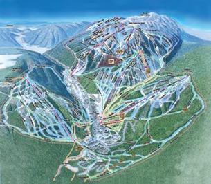 Sun Peaks: схема склонов