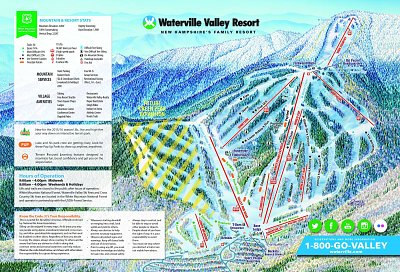 Waterville Valley: схема склонов