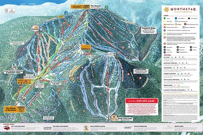 Northstar-at-Tahoe: схема склонов