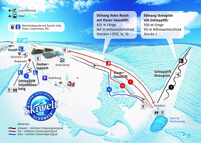 Schöneck (Skiwelt): схема склонов