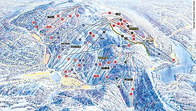 Ruka: схема склонов