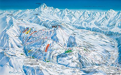 Le Grand Bornand: схема склонов