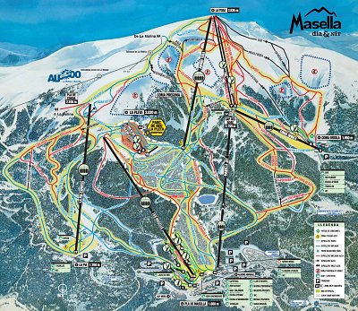 La Molina/Masella – Alp2500: схема склонов