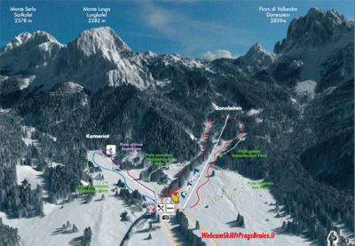 Prags (Braies): схема склонов