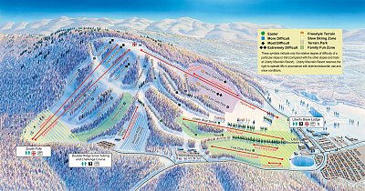 Liberty Mountain: схема склонов