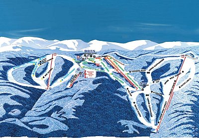 Wintergreen: схема склонов
