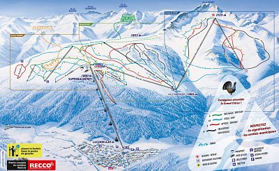 Luchon Superbagneres: схема склонов